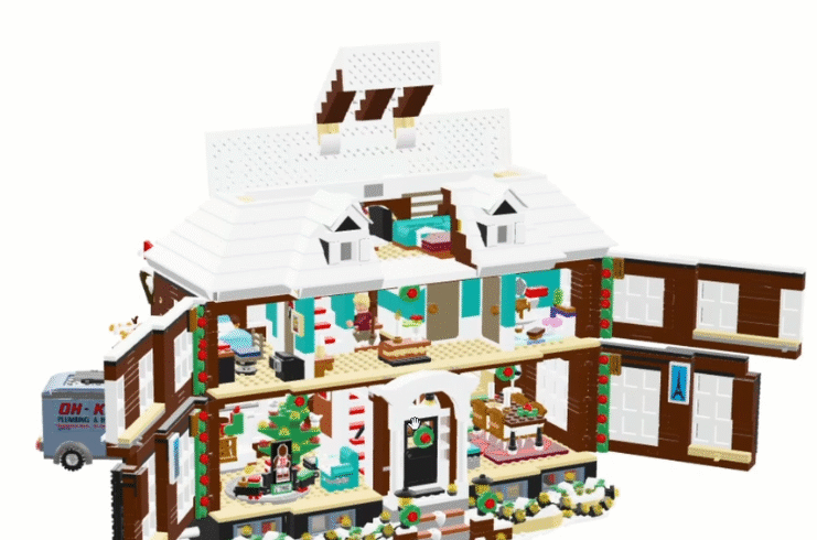 3D a AR vizualizace hraček: LEGO® Ideas 21330 Home Alone